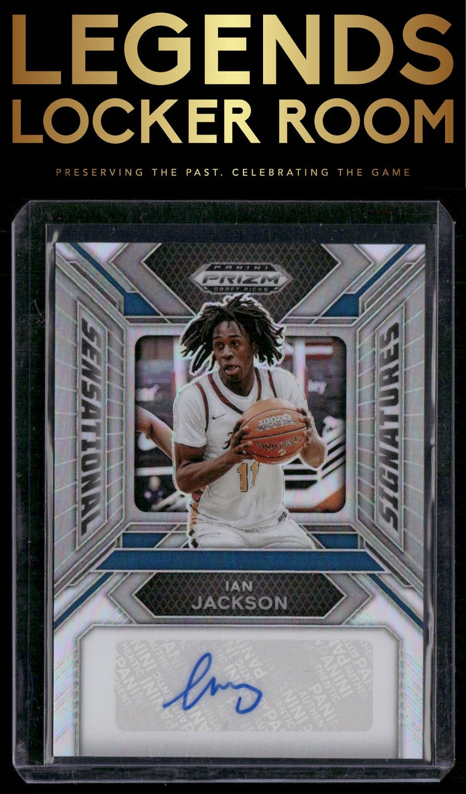 2024 Panini Prizm Draft Picks Ian Jackson Sensational Signatures Prizms Silver