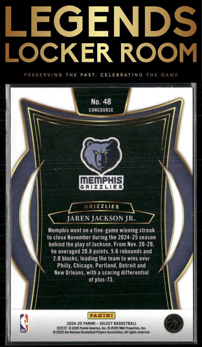 2024-25 Panini Select #48 Jaren Jackson Jr.