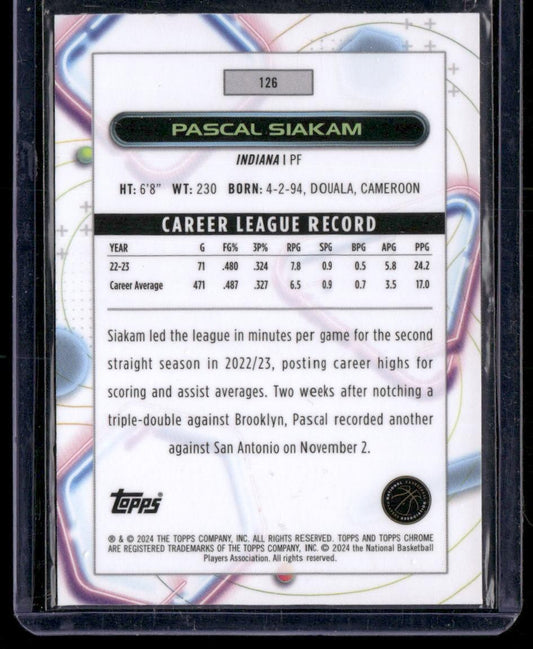 2023-24 Topps Chrome Cosmic #126 Pascal Siakam