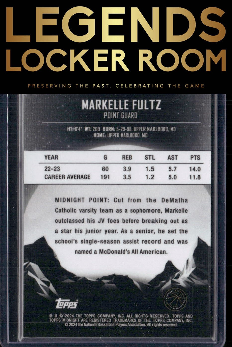 2023-24 Topps Midnight #8 Markelle Fultz