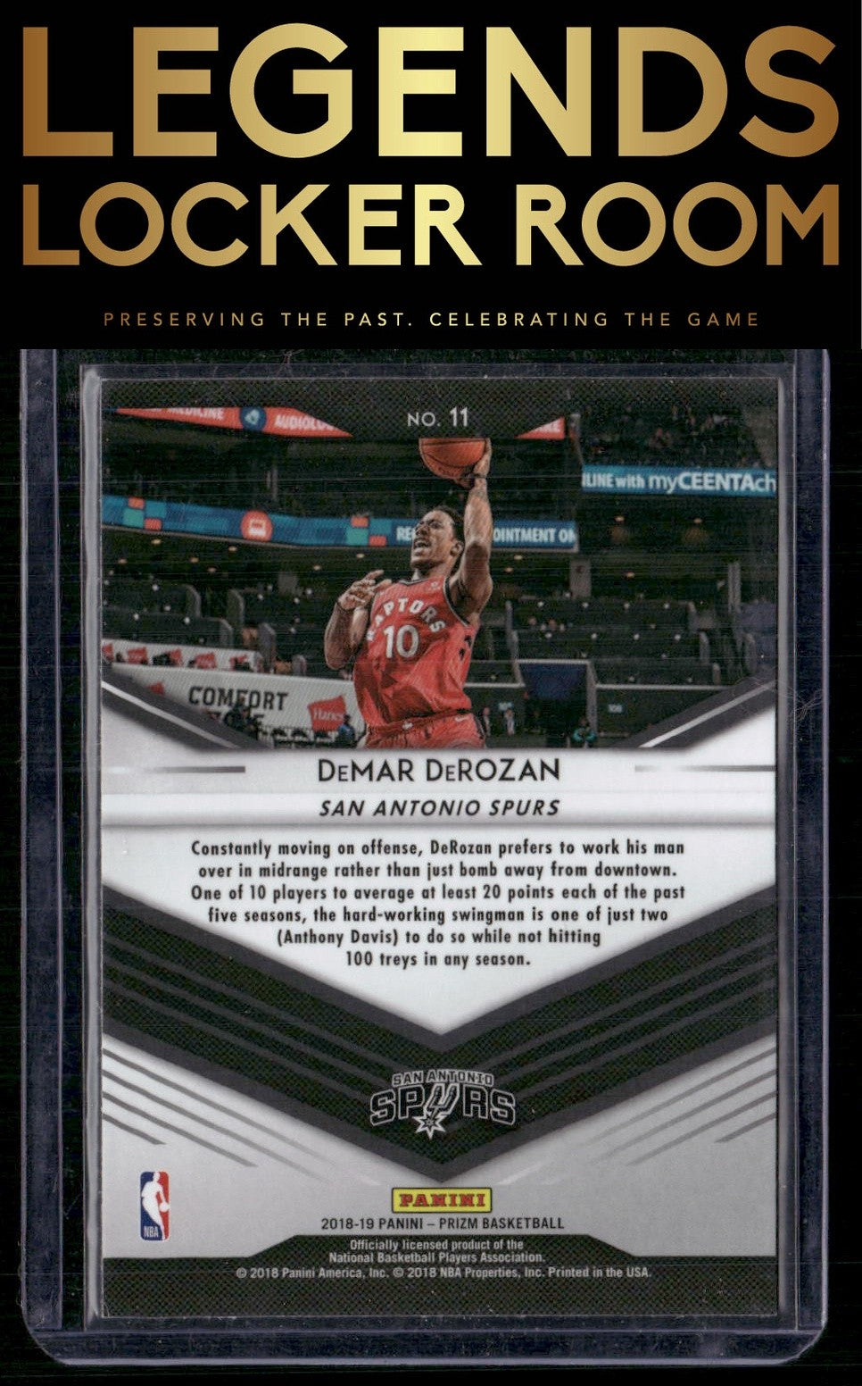 2018-19 Panini Prizm #11 DeMar DeRozan Go Hard or Go Home