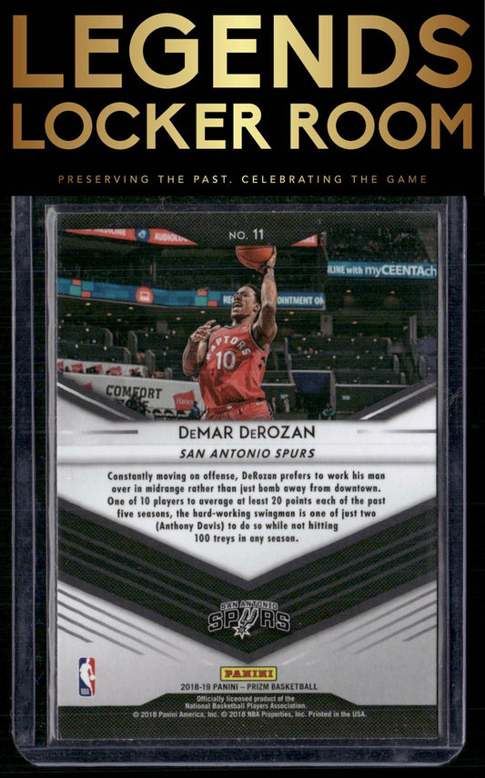 2018-19 Panini Prizm #11 DeMar DeRozan Go Hard or Go Home
