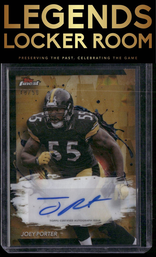 2024 Finest #FA-JP Joey Porter Finest Autographs Gold Refractor #/50