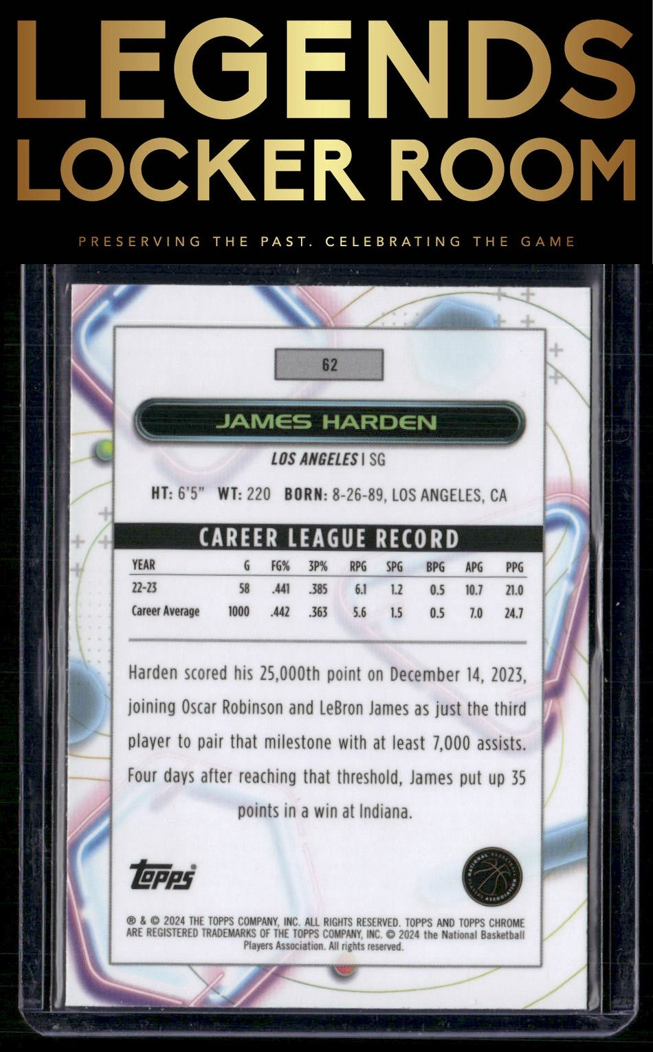 2023-24 Topps Chrome Cosmic #62 James Harden
