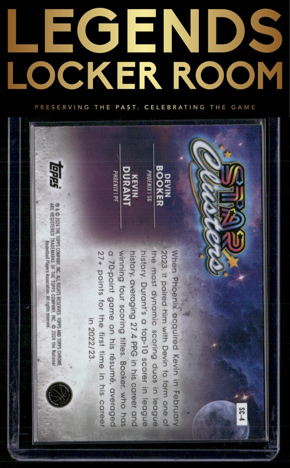 2023-24 Topps Chrome Cosmic #SC-4 Kevin Durant / Devin Booker Star Clusters