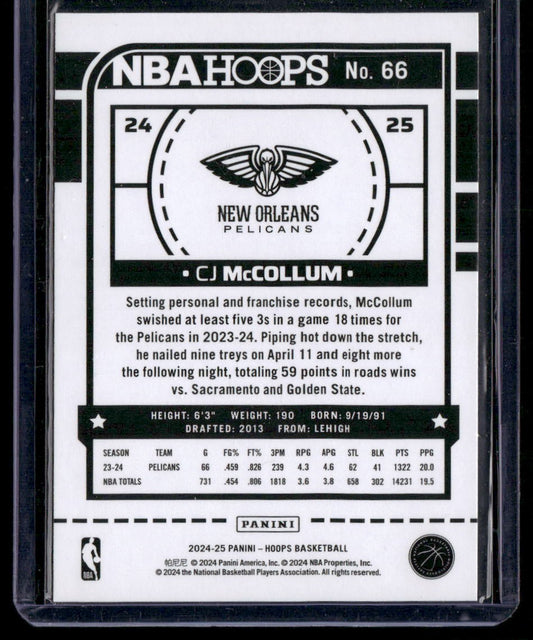 2024-25 Hoops #66 CJ McCollum