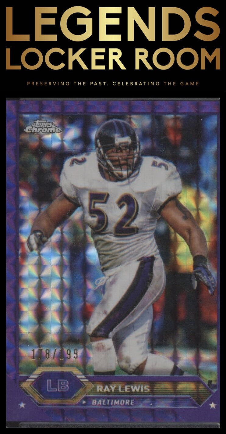 2023 Topps Composite #20 Ray Lewis Topps Chrome Purple Geometric #/199