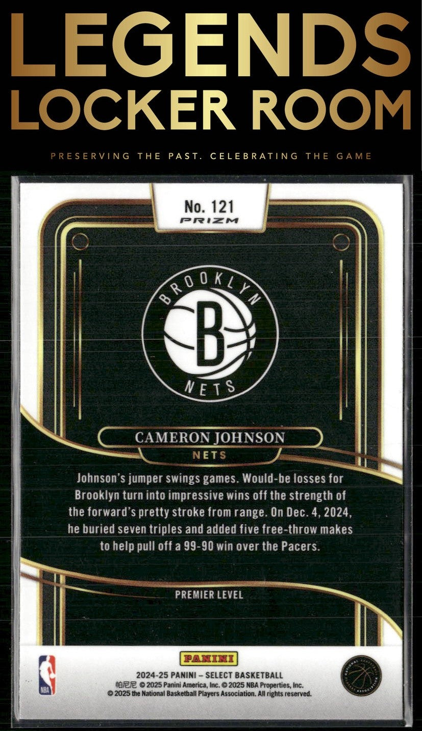 2024-25 Panini Select #121 Cameron Johnson Silver Prizm