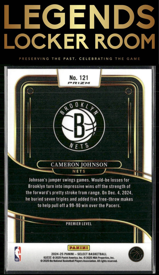 2024-25 Panini Select #121 Cameron Johnson Silver Prizm