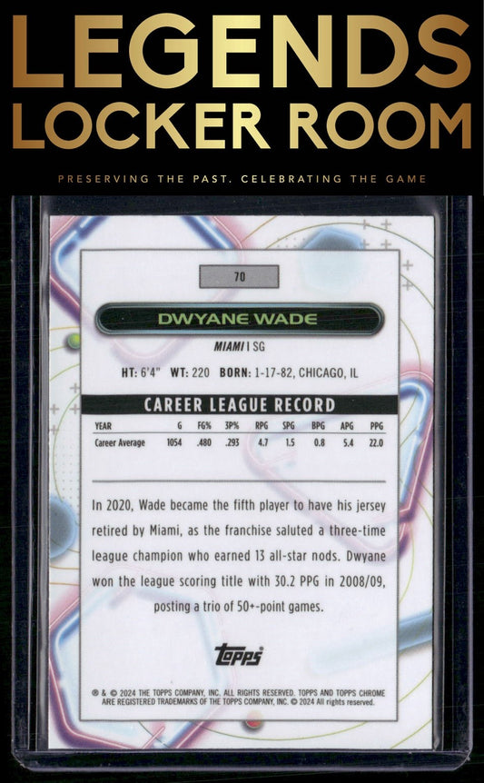 2023-24 Topps Chrome Cosmic #70 Dwyane Wade