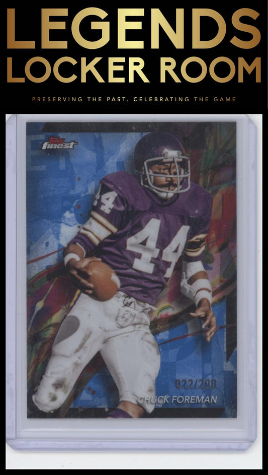 2024 Finest #49 Chuck Foreman Blue Refractor #/200