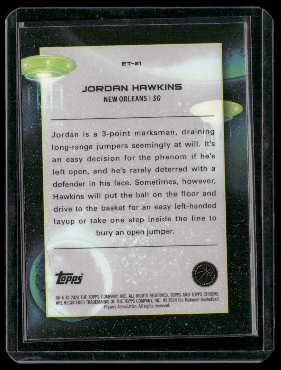 2023-24 Topps Chrome Cosmic #ET-21 Jordan Hawkins Extraterrestrial Talent