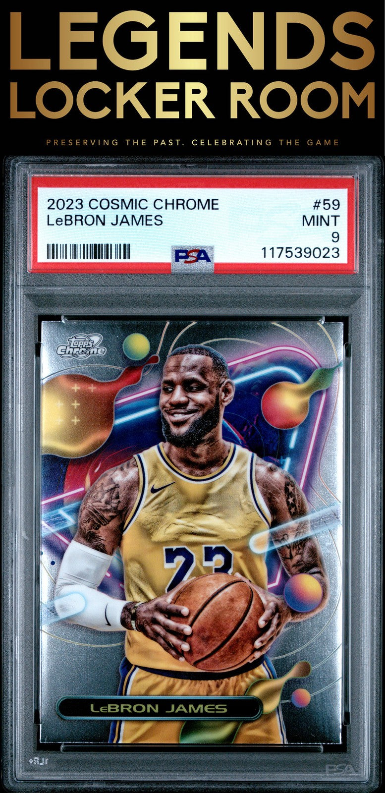 2023 Topps Cosmic Chrome #59 Lebron James PSA 9