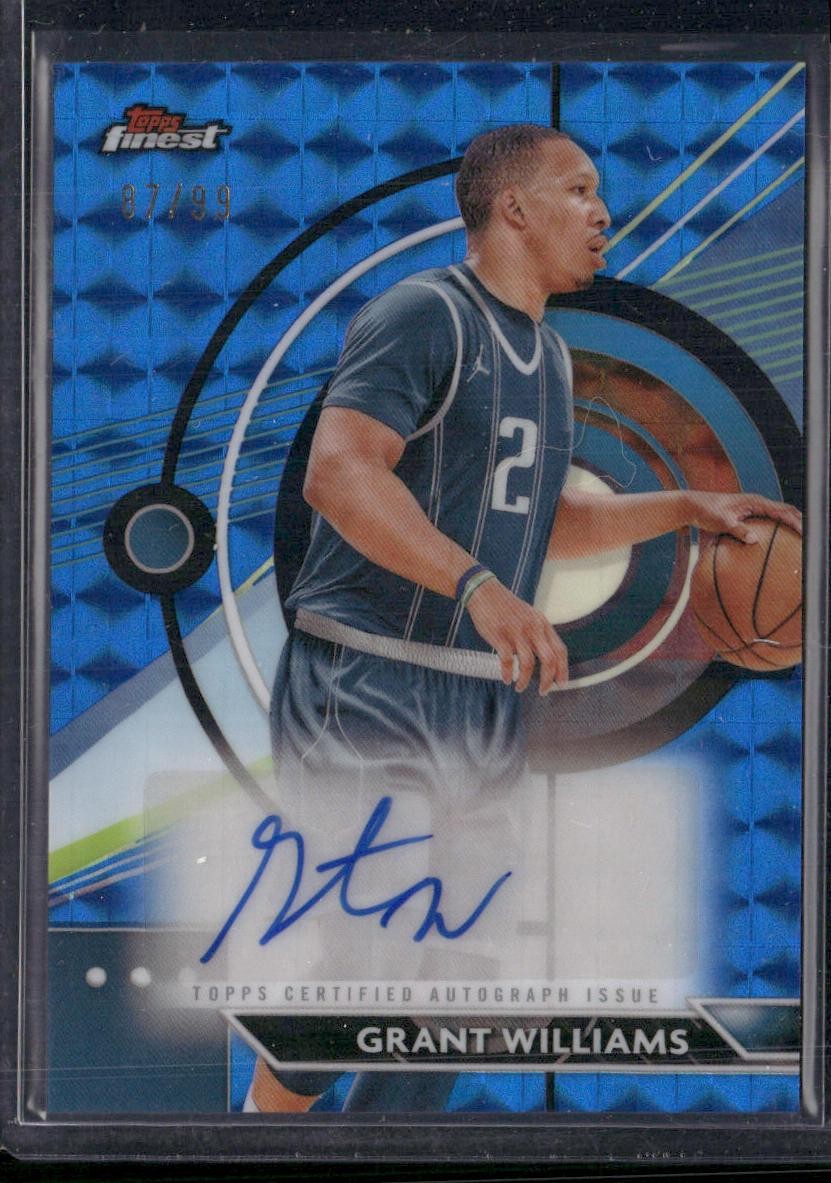2023-24 Finest Grant Williams Finest Autographs Blue Geometric Refractors /99