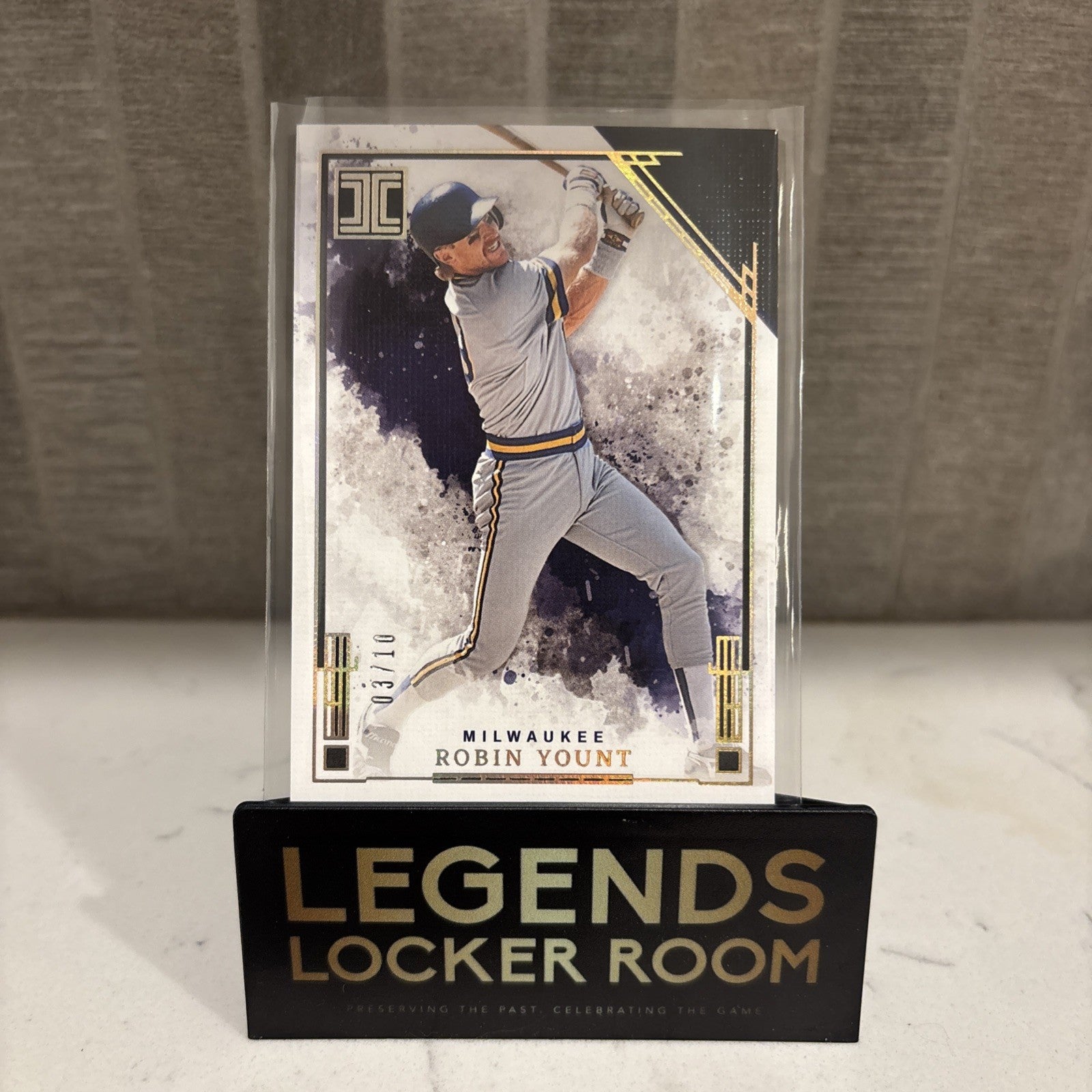 2025 Panini Impeccable Robin Young Holo Gold /10 Milwaukee Brewers