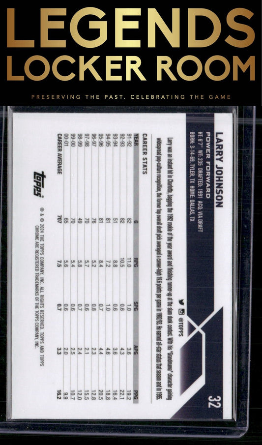 2023-24 Topps Chrome Sapphire Edition #32 Larry Johnson