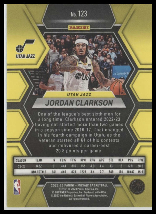2022-23 Panini Mosaic #123 Jordan Clarkson