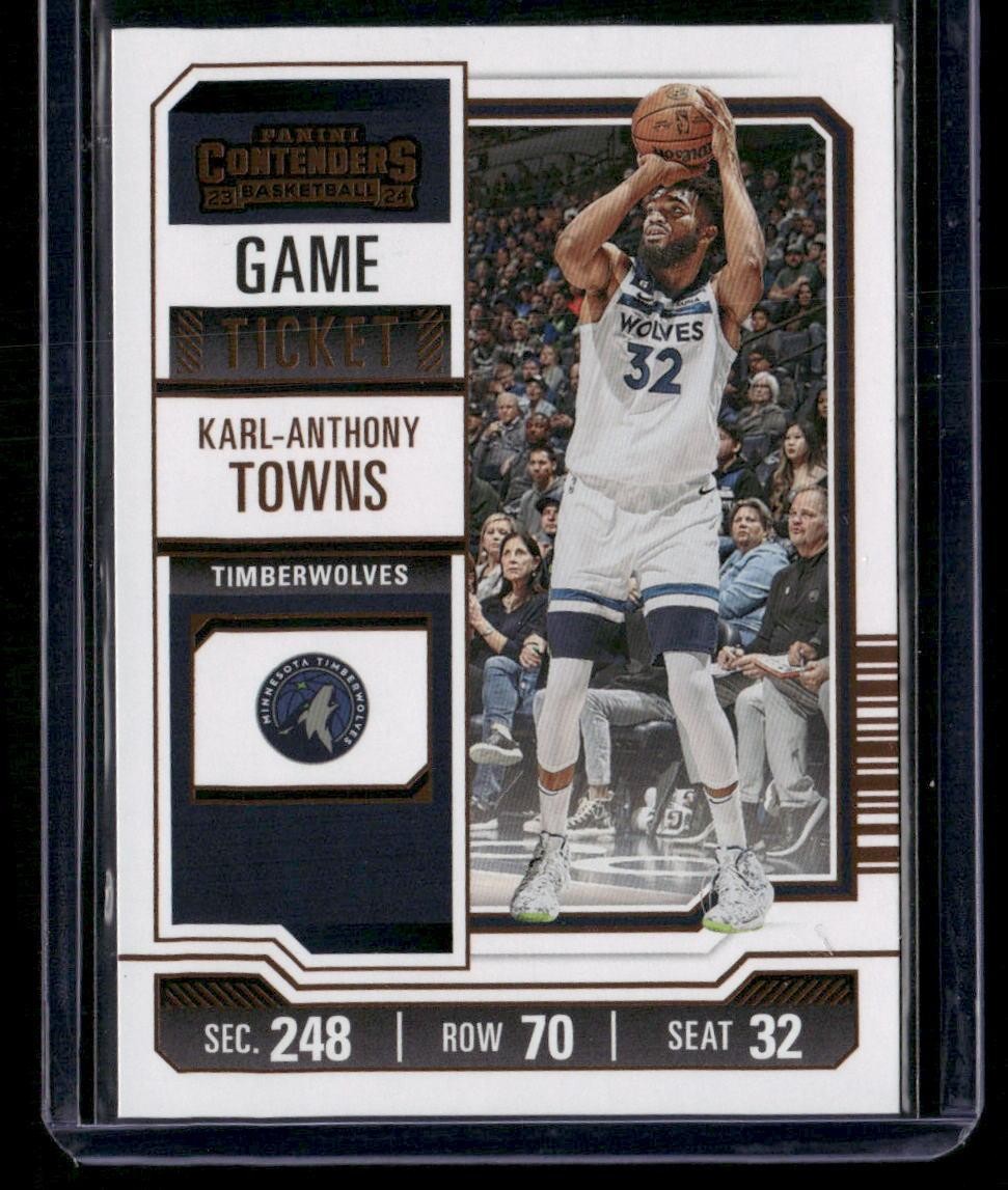 2023-24 Panini Contenders #42 Karl-Anthony Towns Season Ticket Retail