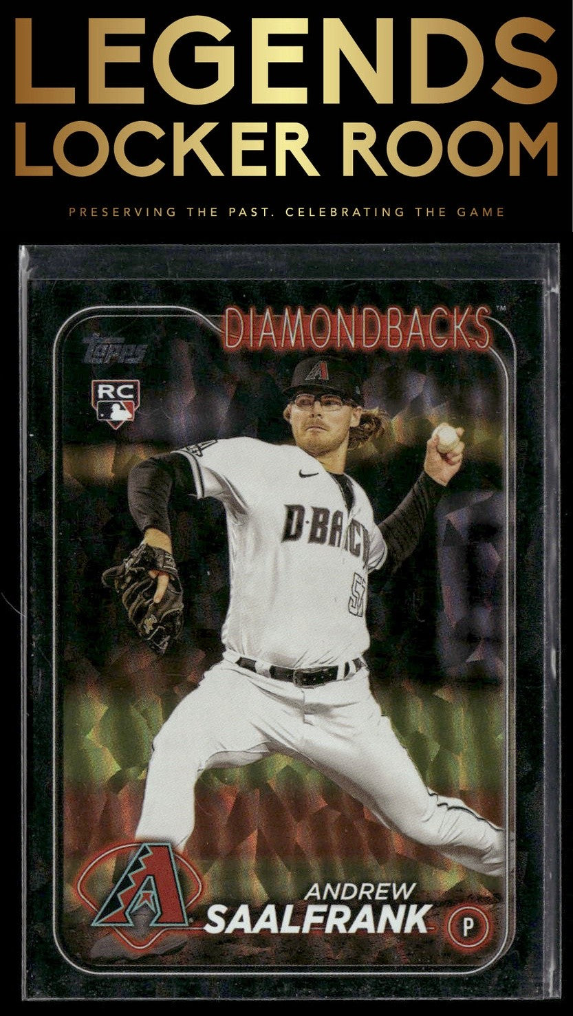 2024 Topps #406 Andrew Saalfrank Black Crackle Foil