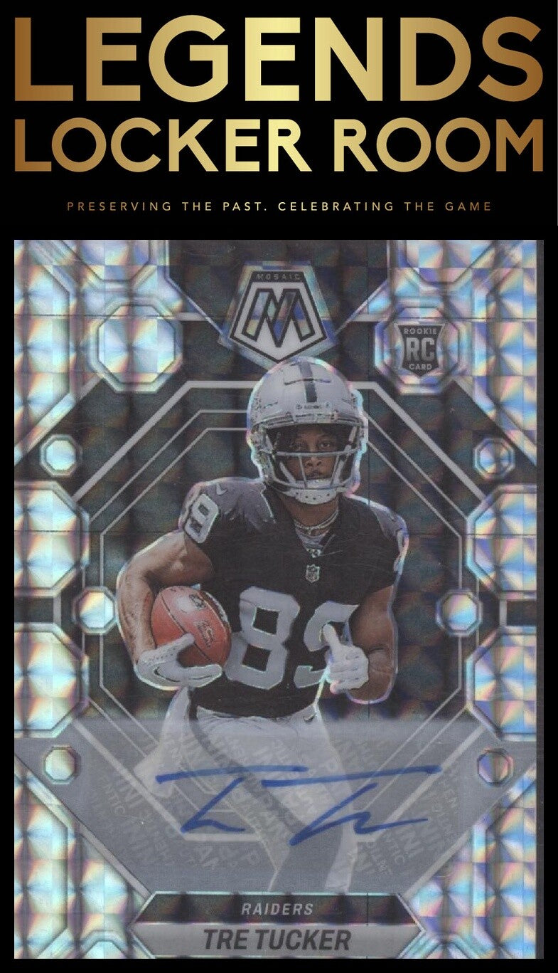 2023 Panini Mosaic #366 Tre Tucker Auto Mosaic Prizm