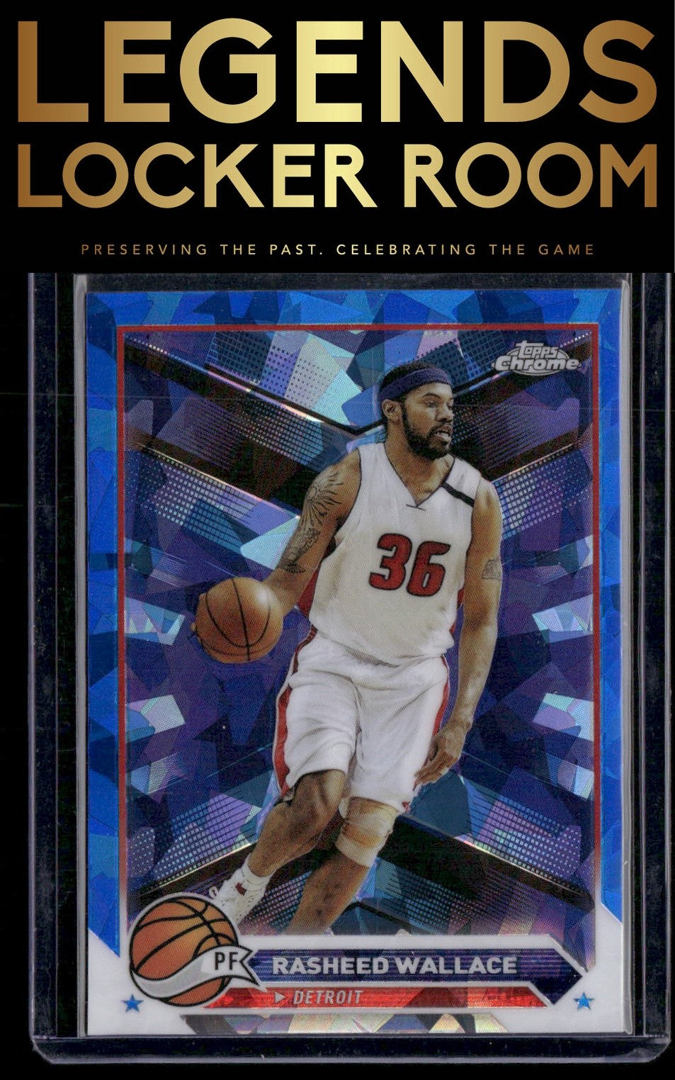 2023-24 Topps Chrome Sapphire Edition #19 Rasheed Wallace