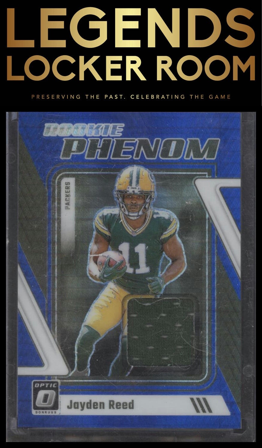 2023 Donruss Optic #RP-JR Jayden Reed Rookie Phenom Blue Hyper