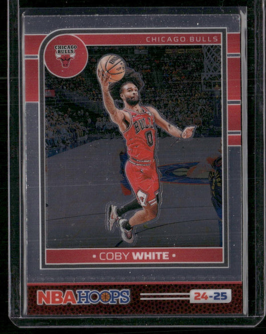 2024-25 Hoops #43 Coby White Premium Prizms Silver