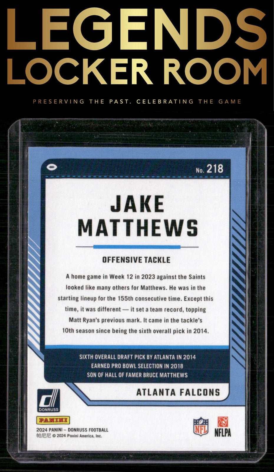 2024 Donruss #218 Jake Matthews