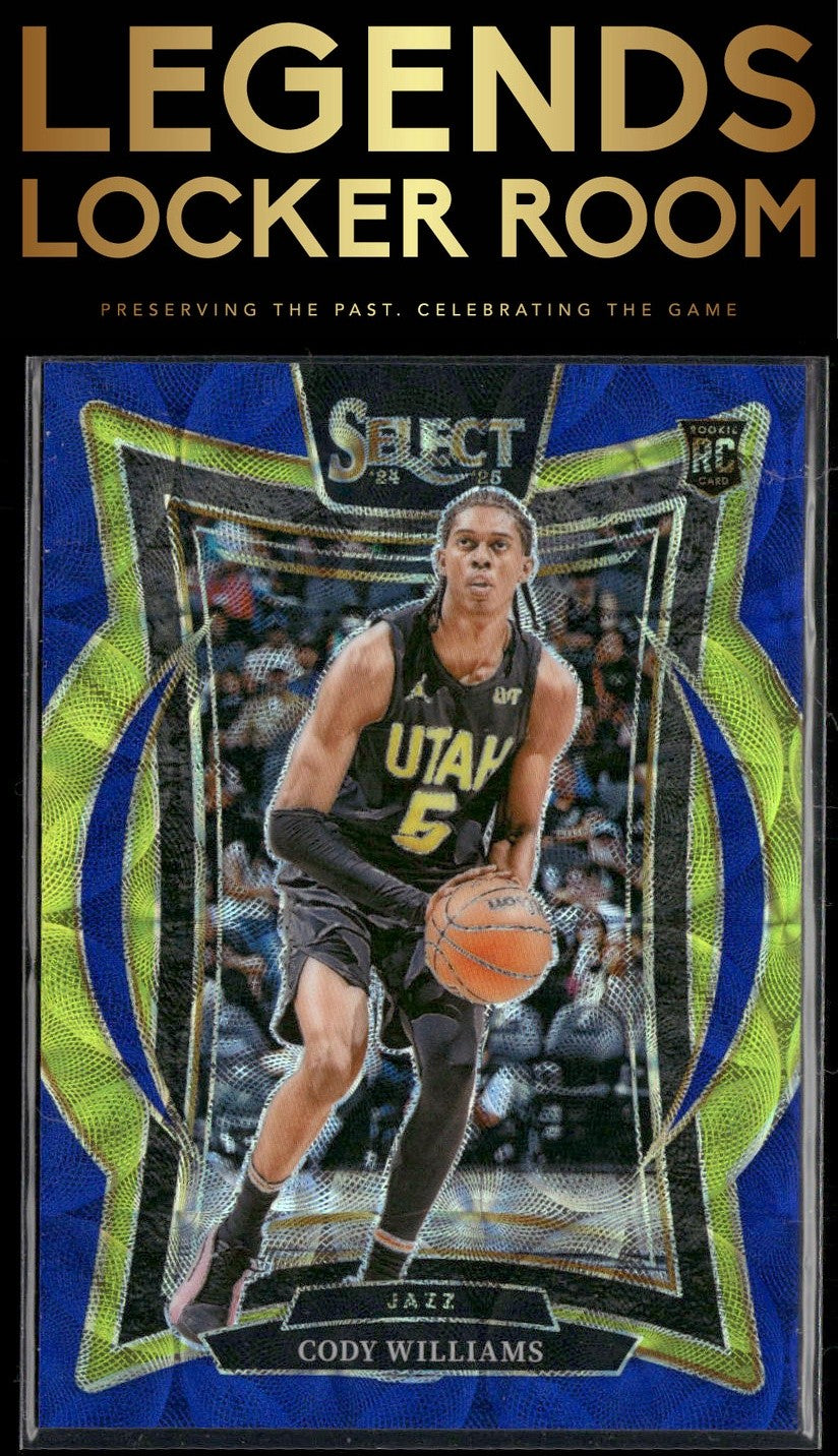 2024-25 Panini Select #71 Cody Williams Blue Scope Prizm #/249