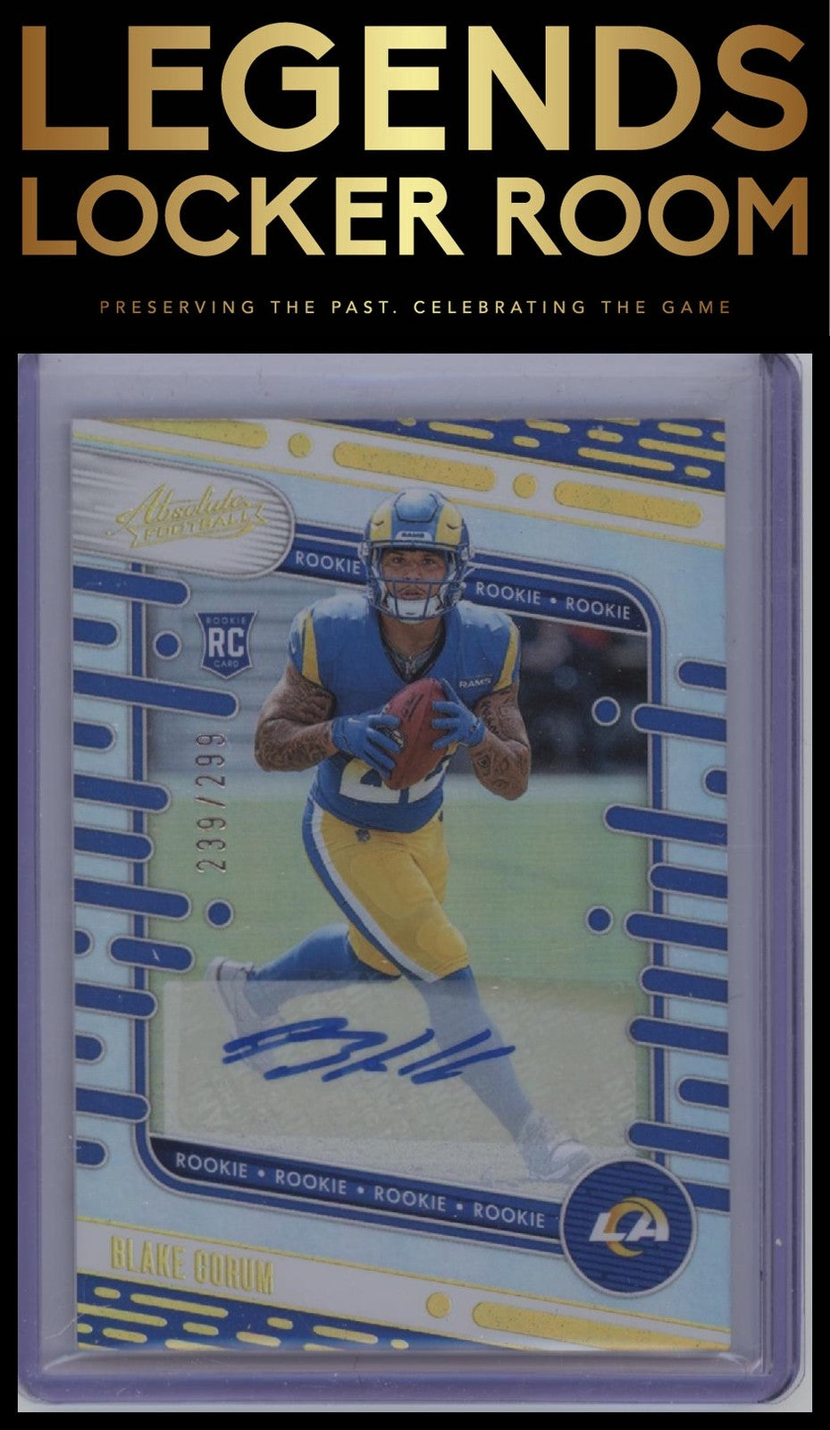 2024 Panini Absolute #168 Blake Corum Signature Rookies Spectrum #/299