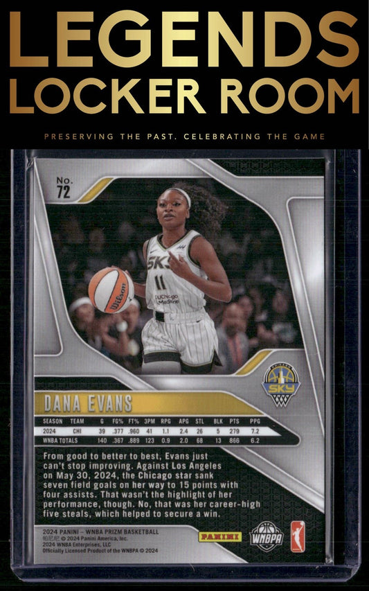 2024 Panini Prizm WNBA #72 Dana Evans