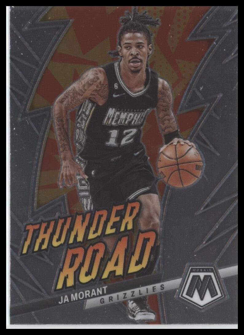 2022-23 Panini Mosaic #11 Ja Morant Thunder Road