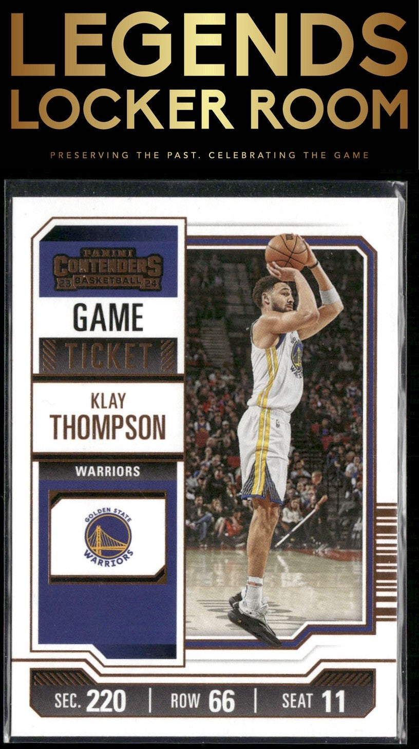 2023-24 Panini Contenders #5 Klay Thompson Game Ticket Bronze