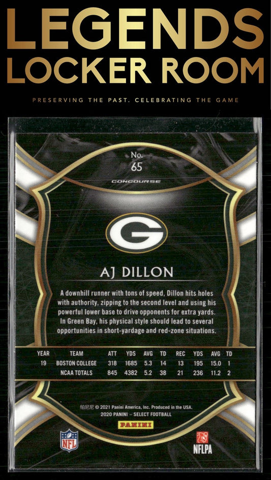 2020 Panini Select #65 AJ Dillon