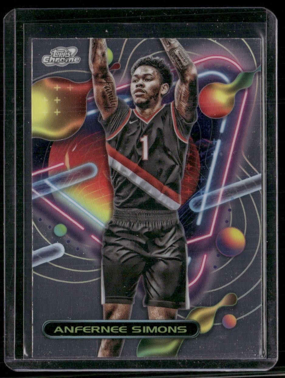 2023-24 Topps Chrome Cosmic #104 Anfernee Simons