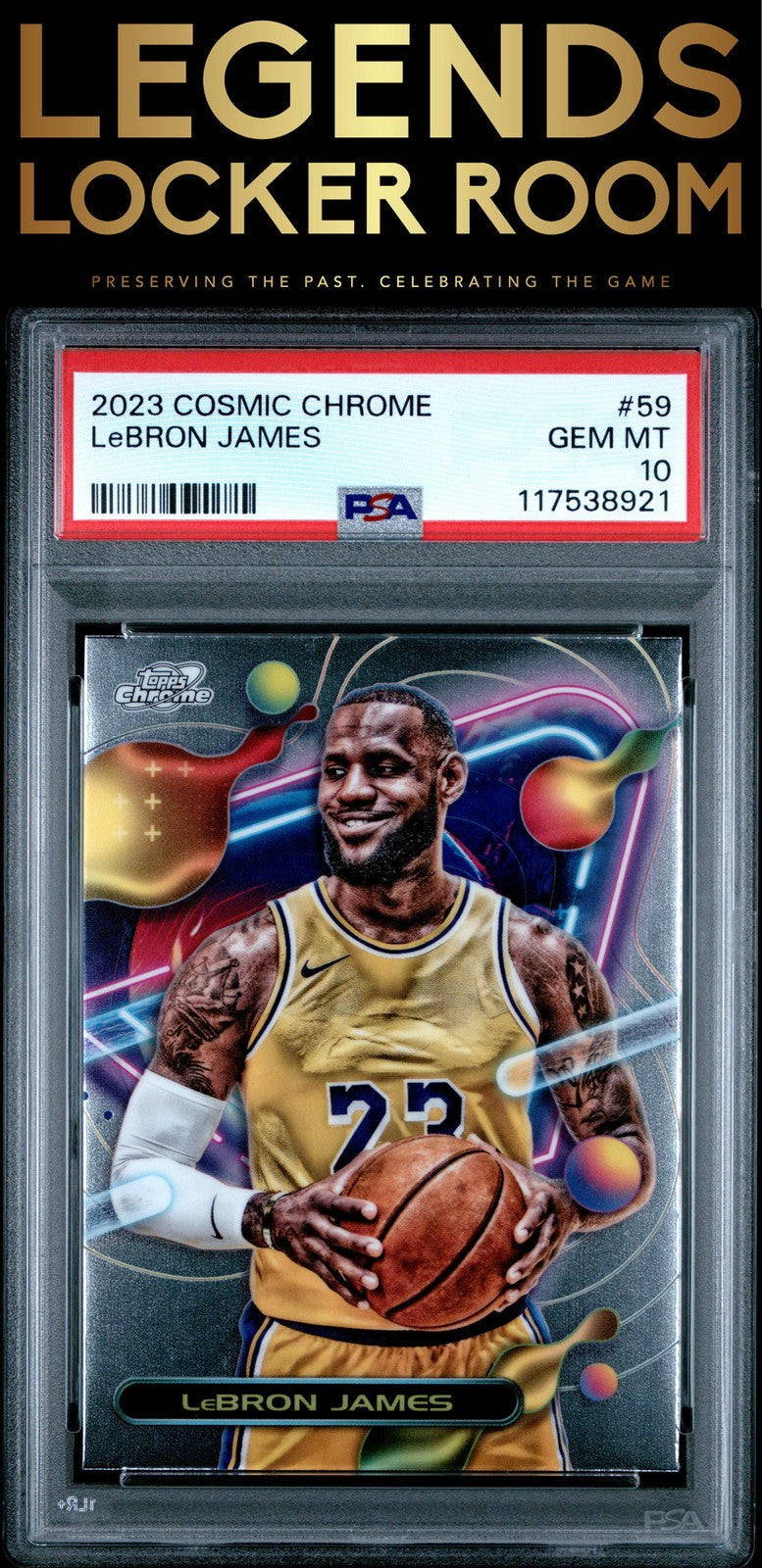 2023 Topps Cosmic Chrome #59 Lebron James PSA 10