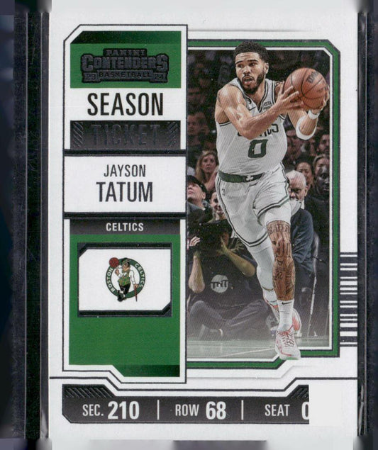 2023-24 Panini Contenders #77 Jayson Tatum Season Ticket Retail