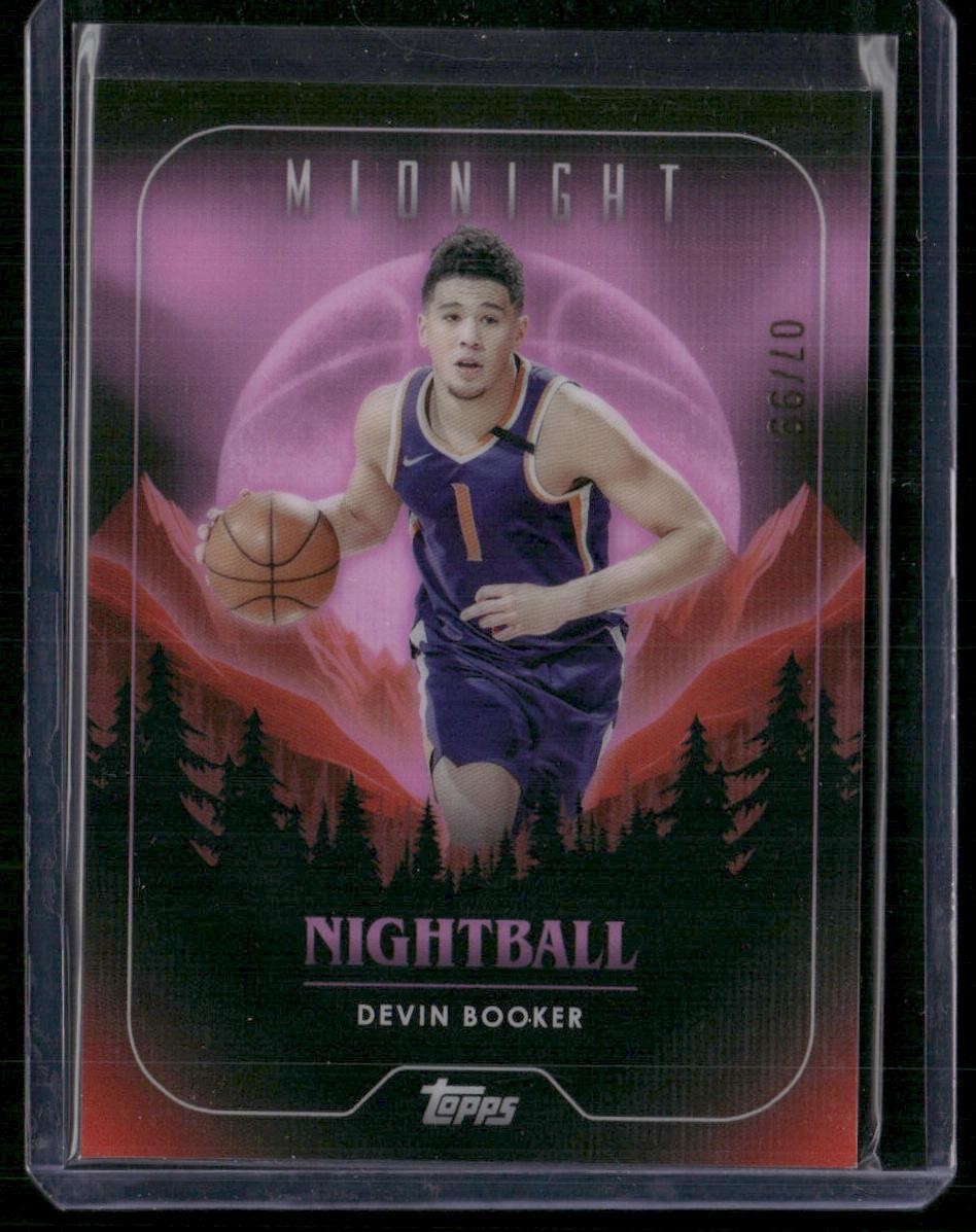 2023-24 Topps Midnight #NB-19 Devin Booker Nightball Twilight #/99