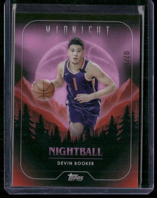 2023-24 Topps Midnight #NB-19 Devin Booker Nightball Twilight #/99