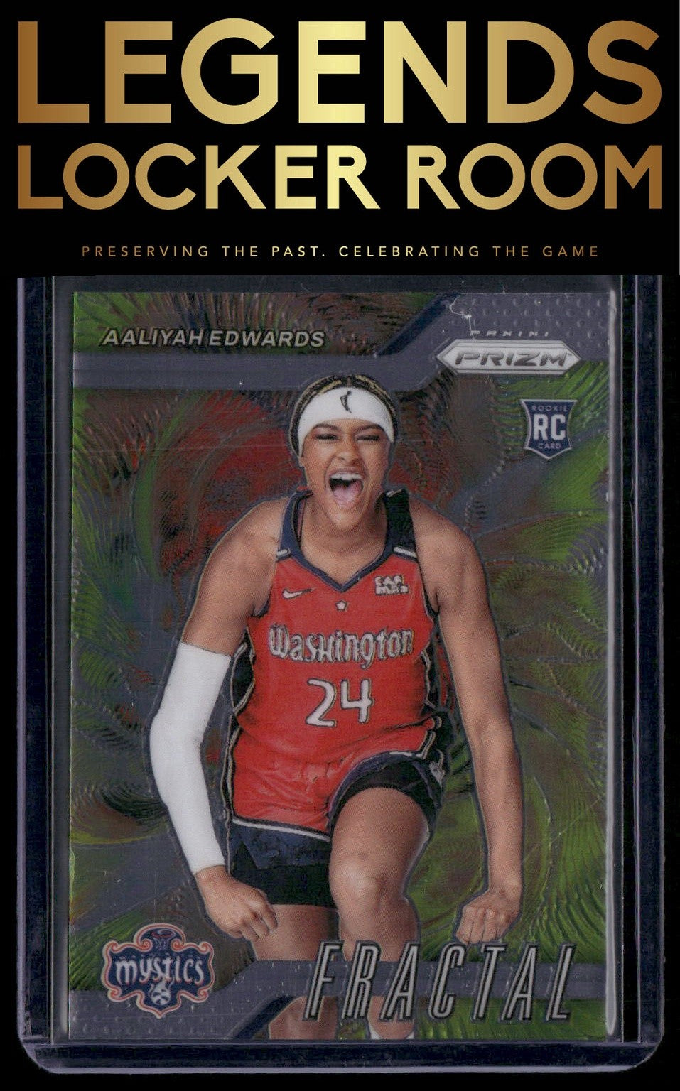 2024 Panini Prizm WNBA #3 Aaliyah Edwards Fractal