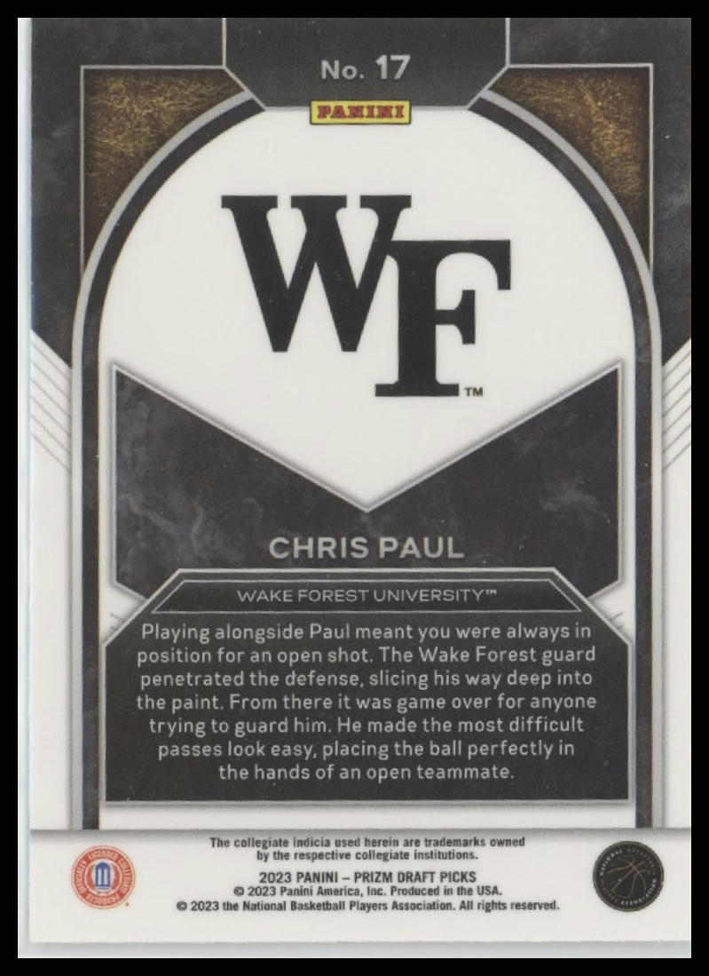 2023 Panini Prizm Draft Picks #17 Chris Paul Brilliance