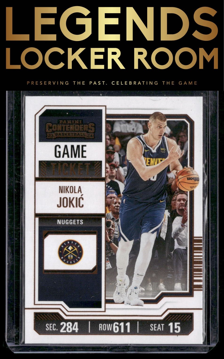 2023-24 Panini Contenders #1 Nikola Jokic Game Ticket Bronze