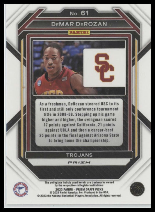 2023 Panini Prizm Draft Picks #61 DeMar DeRozan Green