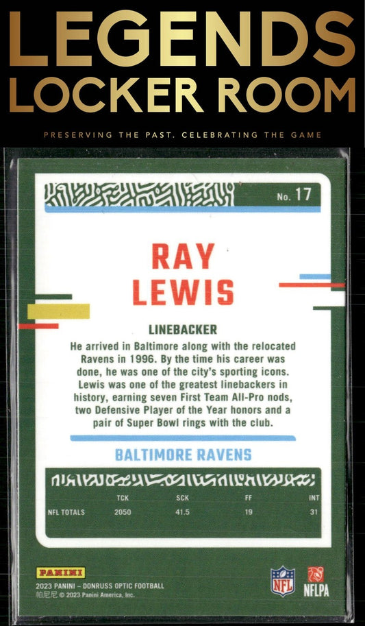 2023 Donruss Optic #17 Ray Lewis