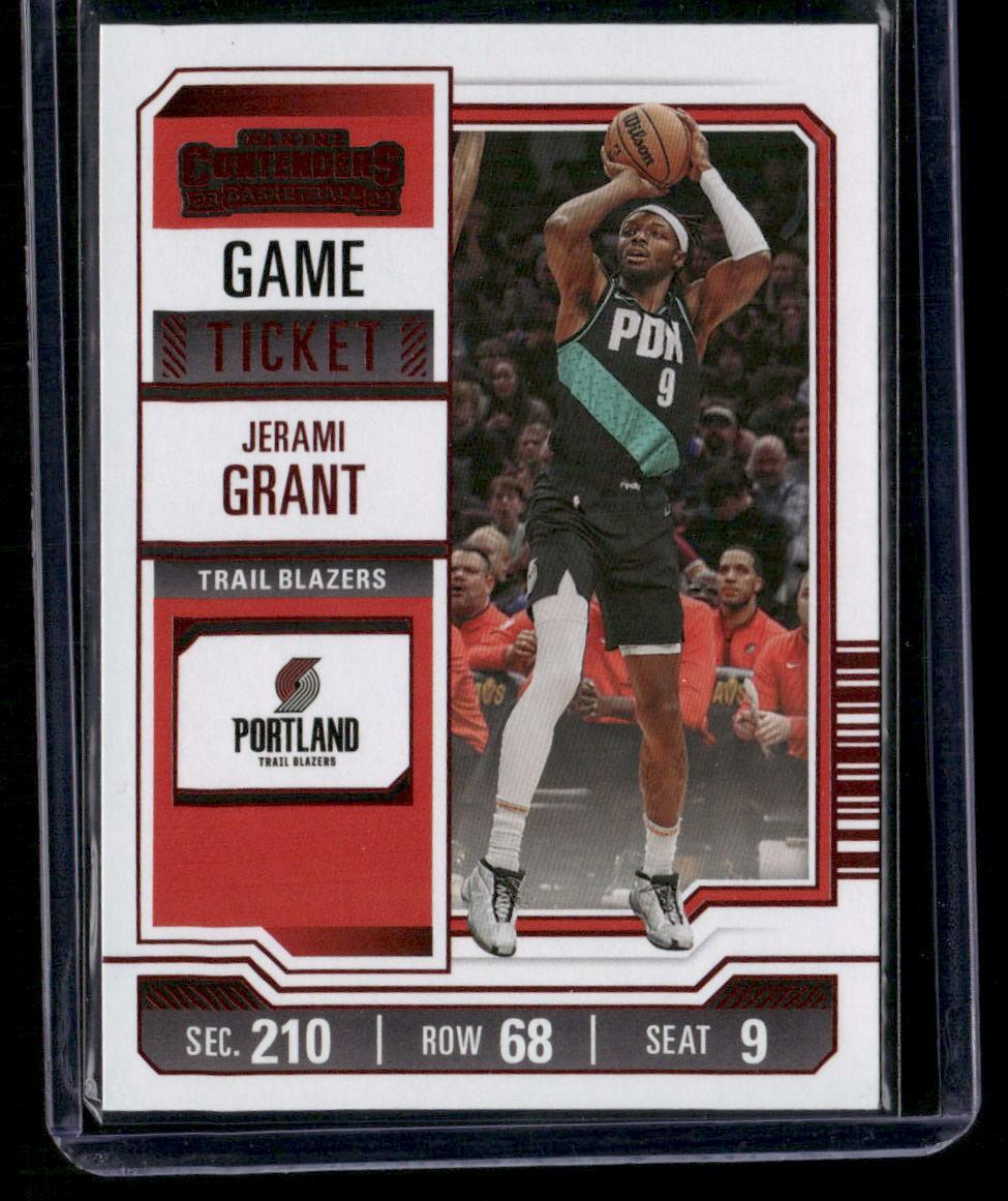 2023-24 Panini Contenders #6 Jerami Grant Game Ticket Red