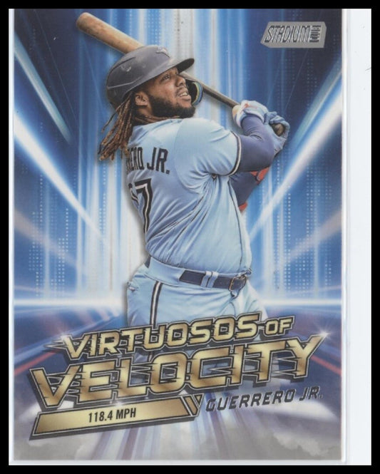 2023 Stadium Club #VV-9 Vladimir Guerrero Jr. Virtuosos of Velocity