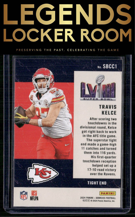 2024 Donruss #SBCC1 Travis Kelce Road to the Super Bowl Conference Championship