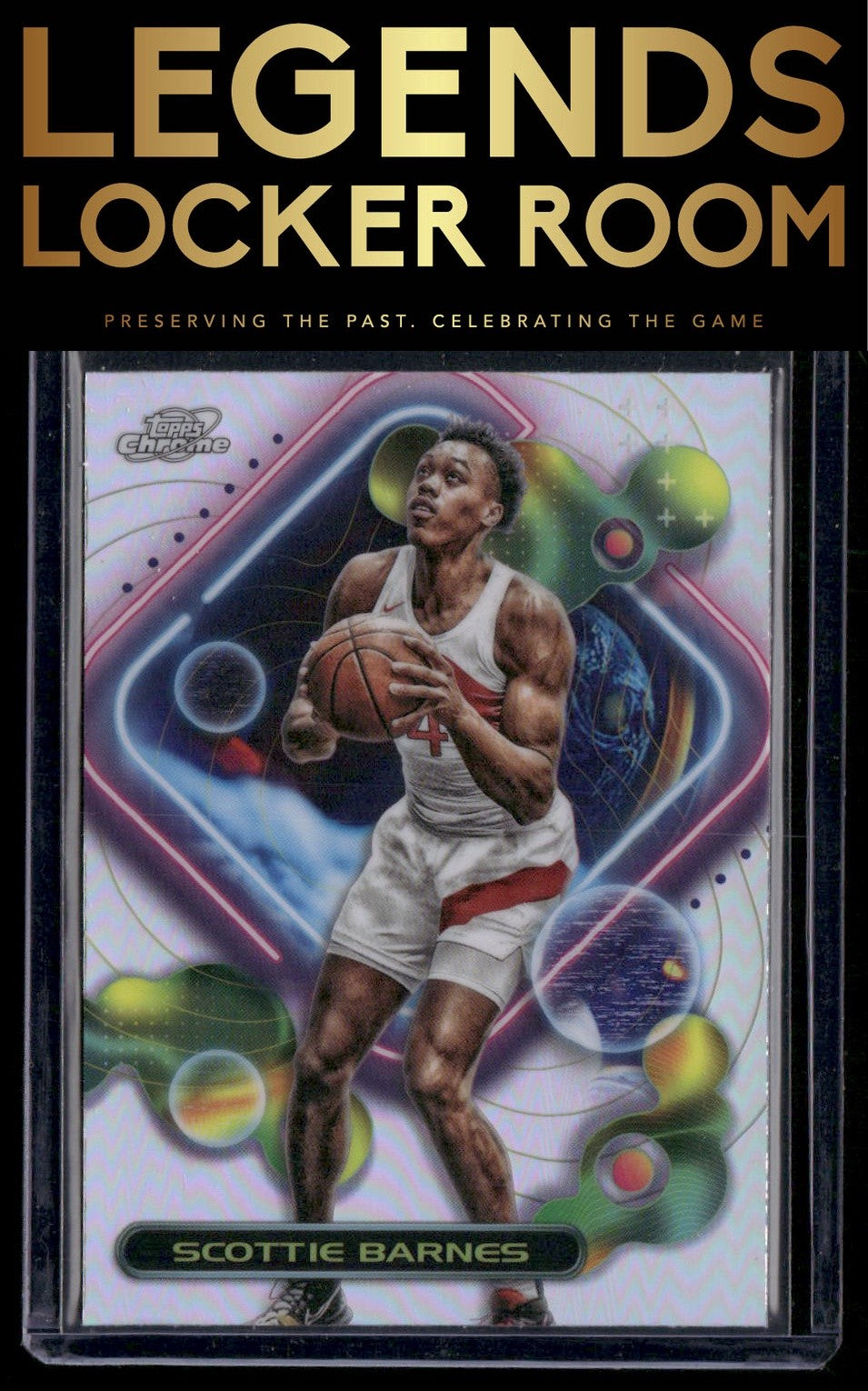 2023-24 Topps Chrome Cosmic #129 Scottie Barnes Refractors