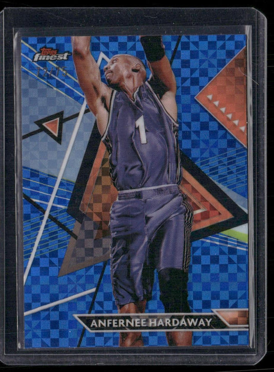 2023-24 Finest #148 Anfernee Hardaway Blue Checkerboard Refractors #/75