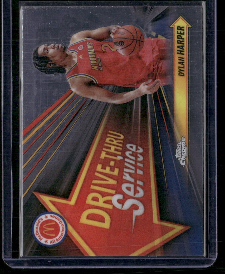 Topps Drive In 2024 Topps Chrome McDonald's All-American Dylan Harper Drive Thru Serv ...